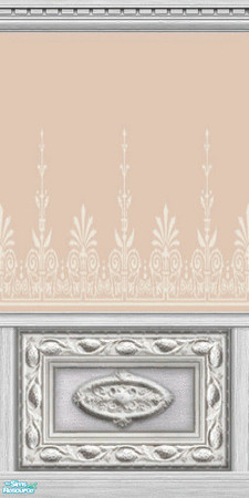 Sims 2 — Arts and Crafts: White by c_literati — 8 panels to match the Maxis stained glass window wood. TSRAA.