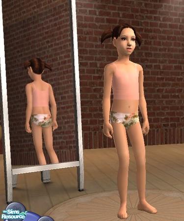 The Sims Resource - Little Girl Undies
