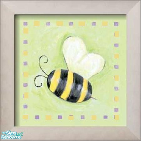 Sims 2 — Bugaboos: bumble bee picture by kristiemi — A set of three paintings for your little sim's bedroom or nursery. *