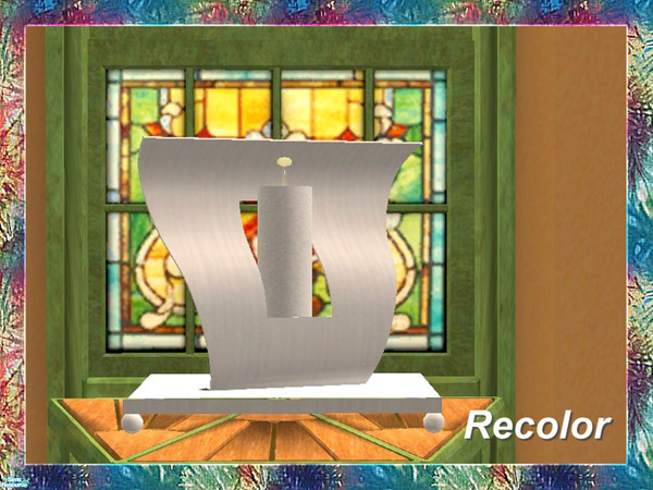 Sims 2 — Stained Art Bedroom-Cadle-Recolor-White by Dgandy — Miniture version of the my-chi. Decorate in style with this