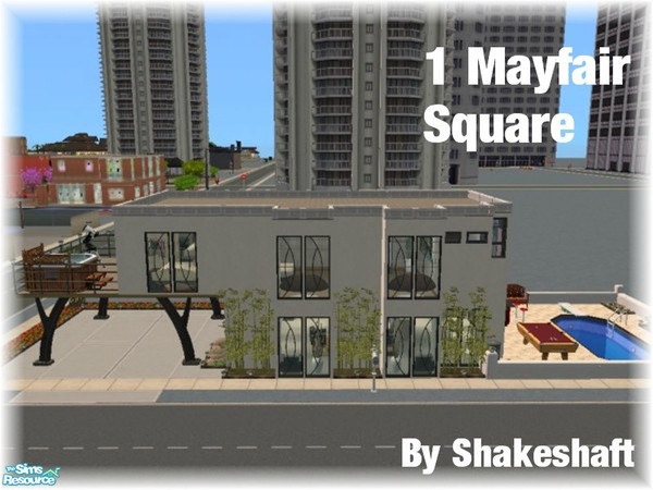 Sims 2 — 1 Mayfair Square by Shakeshaft — This is a small 2 bedroom apartment style home, with open plan living on the