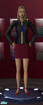 Sims 2 — Shirt and skirt (YACF) by simzrulez — This is a recolor of a young adult skin maxis made which looked a little
