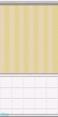 Sims 2 — nm MAXIS Banana Split W Tile by Henwen — Maxis walls tiled for bath or kitchen. **TSRAA Member**