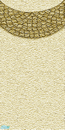 Sims 2 — Fan Stencil Gold 1 by Lorah — Fan stencil (sand) painted gold.