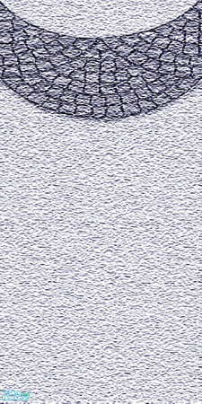 Sims 2 — Painted Blue 1 by Lorah — Fan stenciling on a blue painted sand exterior wall.