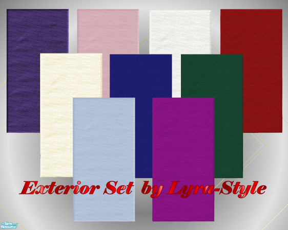 Sims 2 — Exterior Wall Set by Lyra_Style — Another nice wall covering created by Lyra_Style. To see more of my work go to