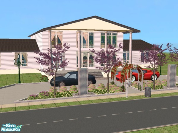 Sims 2 — Colonial Gardens by LadyDeluxe — This house has custom intregrated items. Okay so I used the moveobject cheat