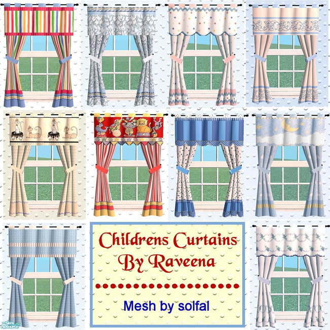The Sims Resource Childrens Curtains