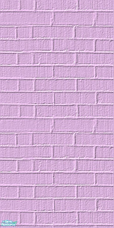 Sims 2 — Painted Brick in Mauve by dolphin7v — A painted brick to brighten any Sim community, created by D7Studio
