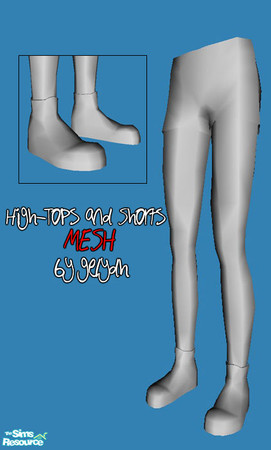 Sims 2 — MESH - High-Tops and Shorts for Adult Females (REA09) by gelydh — New bottoms mesh for adult females with