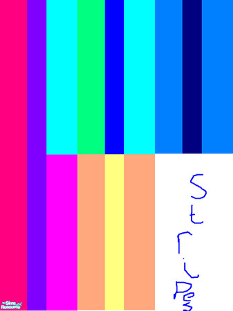 Sims 2 — Stripe walls by andi and grim — this is my stripey walls set