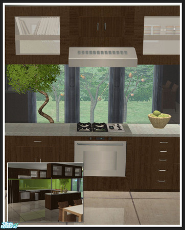 Sims 2 — Colorado kitchen - darkwood - stove by mirake — 