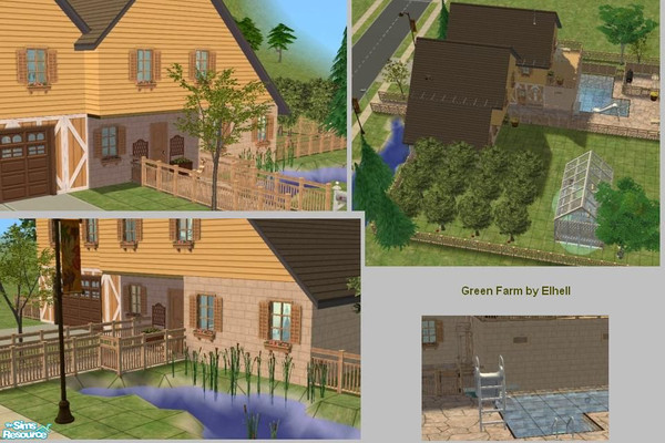 Sims 2 — Green farm by elhell — Large seasons house for your sims. Hope you enjoy!:-)
