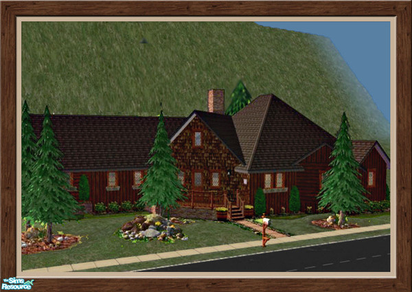 Sims 2 — 221 Cozy Hollow Lane - Furnished by Pinecat — This warm & cozy rustic home will be well loved by your close