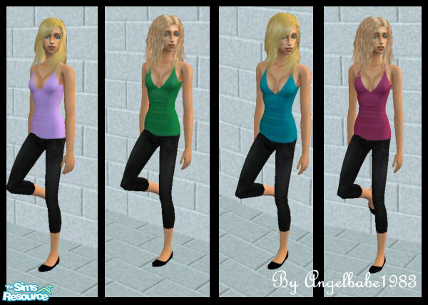 Sims 2 — Ice Set by Angelbabe1983 — Here are 4 outfits for your Teen Sims. Comes in 4 different colours.