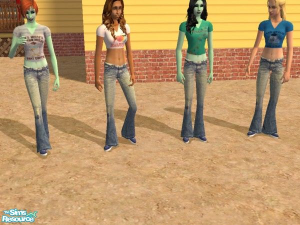 Sims 2 — Candy Tops by binky13 — Four great tops each having something to do with either Smarties or Tootsie Pops. 