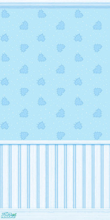 Sims 2 — TL - CCPOM Blue Wallpaper Plain by TabbyLou — Blue, Plain no decals wallpaper in CCPOM = Cookies & Cakes
