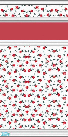 Sims 2 — nm Holiday Girl by Henwen — A Wall in holiday colors for your holiday decorated homes. **TSRAA Member**