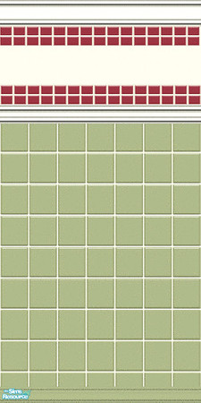 Sims 2 — nm Holiday MBR Bath by Henwen — A Wall in holiday colors for your holiday decorated homes. **TSRAA Member**