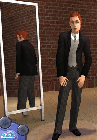 Sims 2 — Traditional Wedding Attire for Teen Males by goderguy — Outfit your teen male wedding party Sims for an elegant