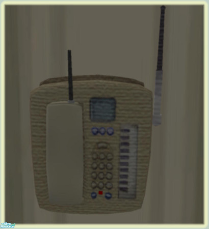 Sims 2 — Natural Bedroom Phone by NewSimSimGirl — Natural colors to sooth and comfort on those cold winter nights.