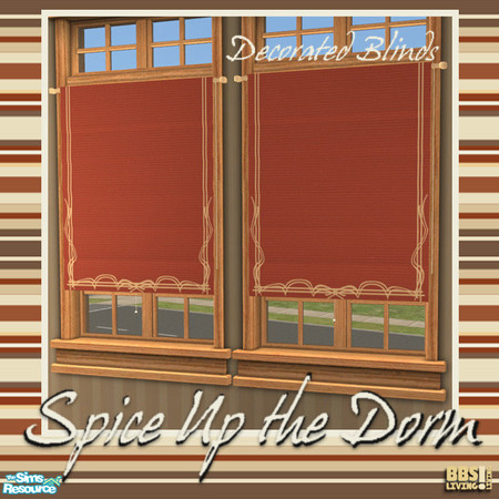 Sims 2 — Spice Up the Dorm, Classic blinds by BetterbeSim — Being born with a natural style, those Classy Sims want their
