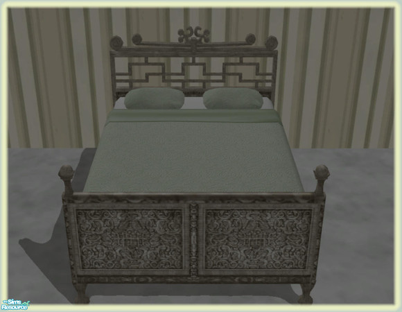 Sims 2 — Natural Bedroom Bed by NewSimSimGirl — Natural colors to sooth and comfort on those cold winter nights.