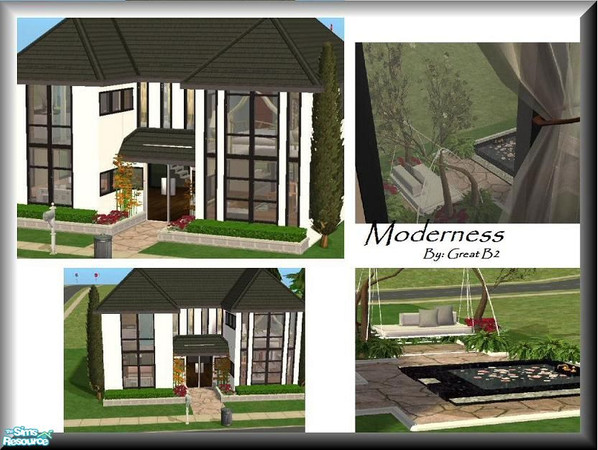 Sims 2 — Moderness by great  b2 — One of my modern houses I know they probobly all look the same to some people but to me