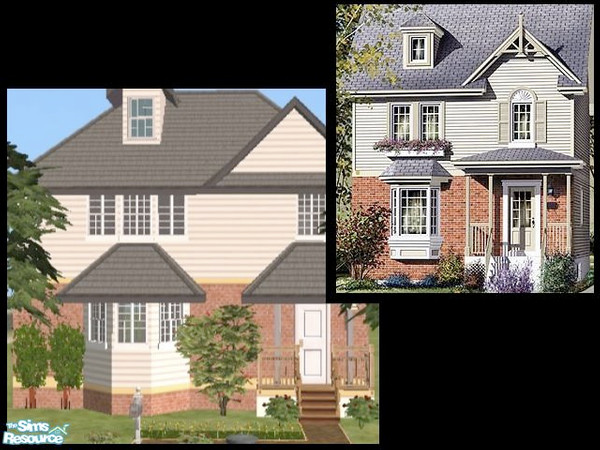 Sims 2 — Nanoc Architects - Plan I (2 beds, 2 baths) by m.jacquart — This townhouse style home is perfect for any single