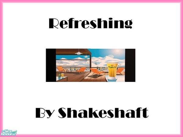Sims 2 — Refreshing by TSR Archive — Part of a set of 4 Hed Khandi Style prints. ** TSRAA ** ** Latest CEP 3.3 Required