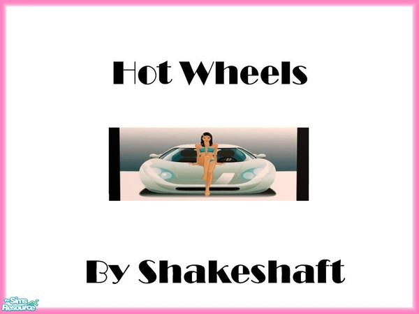 Sims 2 — Hot Wheels by TSR Archive — Part of a set of 4 Hed Khandi style prints. ** TSRAA ** ** Latest CEP 3.3 Required