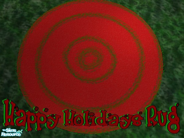 Sims 2 — Happy Holidays Rug by darksunshine1027 — Every sim enjoys the holiday season whether they know it or not. Help