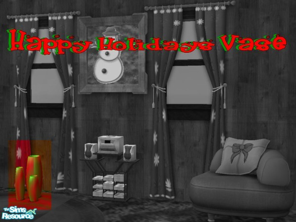 Sims 2 — Happy Holidays Vase by darksunshine1027 — Every sim enjoys the holiday season whether they know it or not. Help