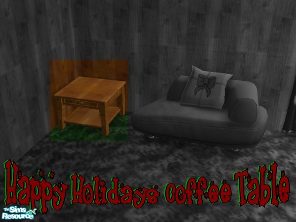 Sims 2 — Happy Holidays Coffee Table by darksunshine1027 — Every sim enjoys the holiday season whether they know it or