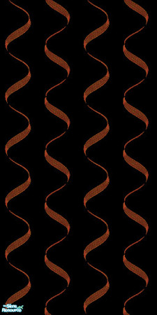 Sims 2 — Ribbon Orange by Lorah — Ribbons in all colors of the rainbow + on black.