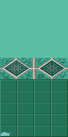 Sims 2 — SSw10 by iZazu — Spa/Gym Floors & Walls Set consists of walls and floors for your spa/bath/rec