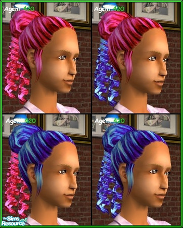 Sims 2 — Nightclub Glam Hair Colors by Agent420 — These hot colors would look wicked in a nightclub on some babe.