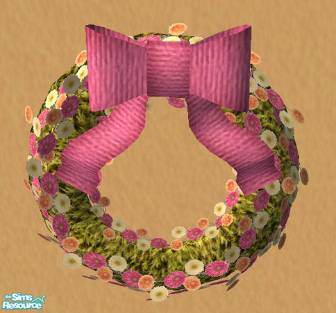 Sims 2 — Moss Wall Wreath Base by Simaddict99 — requires the Wall Wreath mesh from this set (link also below). Indoor and
