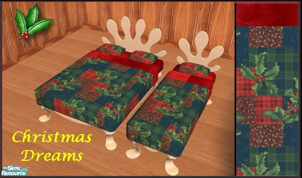 Sims 2 — Christmas Dreams Gifts by galilea — A colorful print to add that special holiday mood to your Sims bedrooms! For
