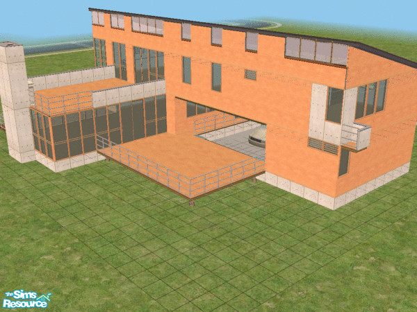 Sims 2 — The Dwell Home by wimpy1968 — Inspired by a house I saw on the net (thedwellhomesbyempyrean.com), this house