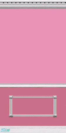 Sims 2 — Pink Paint with Framing by midnyterogue — Good for a girls room. Made to go with Bliss Carpet in Pink. #6 in the