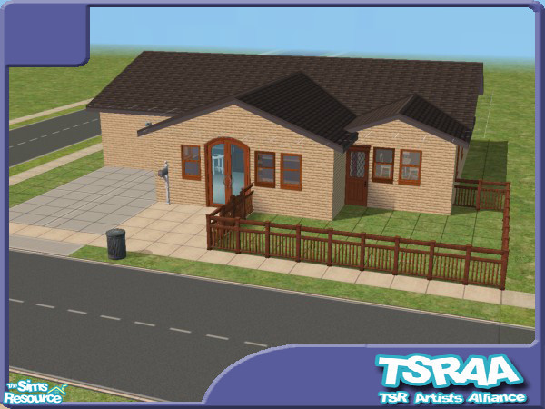 Sims 2 — Tolbridgend by vector_prft — 2x2 family lot with driveway and garden. 3 large bedrooms and a nursery, all on one