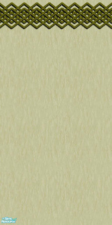 Sims 2 — Trellis Border - Trellisolive by Little Zip — Textured wall with Trelllis borders in olive. Little Zip Creations