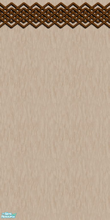 Sims 2 — Trellis Border - Trellisbrown by Little Zip — Textured wall with Trelllis borders in brown. Little Zip Creations