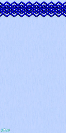 Sims 2 — Trellis Border - Trellisblue by Little Zip — Textured wall with Trelllis borders in blue. Little Zip Creations