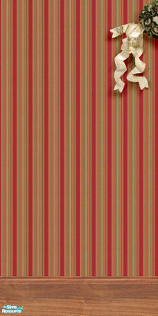 Sims 2 — Red Christmas Wall 4 by Helena — -