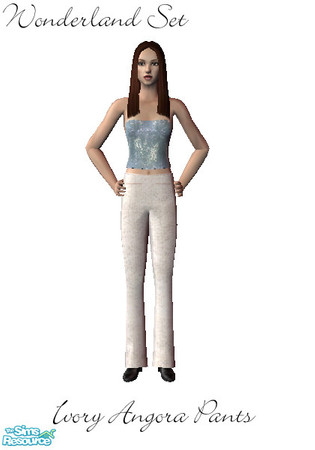 Sims 2 — Winter Wonderland - Ivory pants by de_Anne — Part of the Winter Wonderland set.