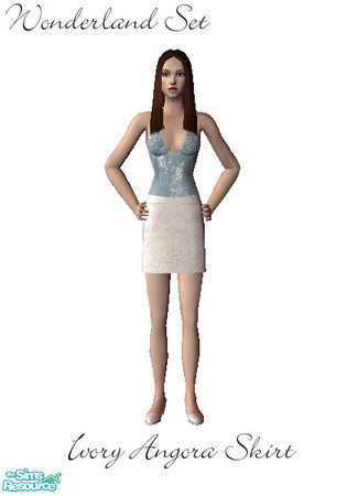 Sims 2 — Winter Wonderland - Ivory skirt by de_Anne — Part of the Winter Wonderland set.