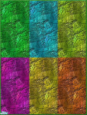 Sims 2 — Colored Concrete by Agent420 — 6 wonderful colorful Concrete slabs for you. Looks old and worn, totally