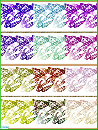 Sims 2 — Mysterious Wallpaper Six Pack by Agent420 — This is some pretty mysterious wallpaper. Strange patterns with a